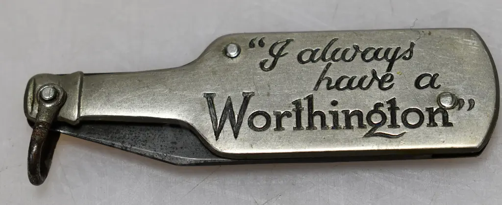 WORTHINGTON'S BOTTLE SHAPED POCKET KNIFE Image 1++