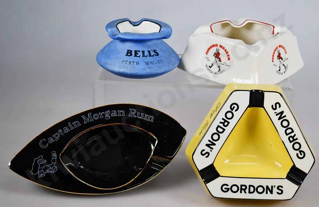 GIN RUM & WHISKY ASHTRAYS Image 1++