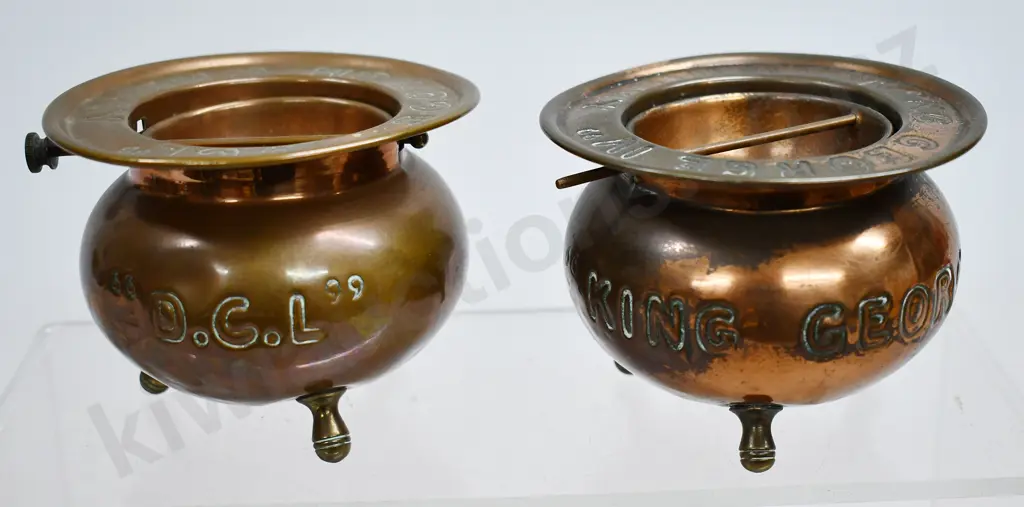 KING GEORGE IV & DCL SCOTCH WHISKY ASHTRAYS Image 1++
