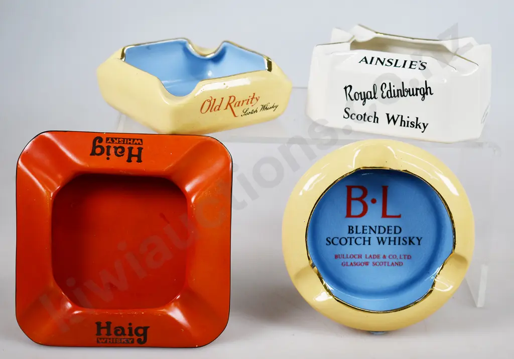 ASSORTED WHISKY ASHTRAYS Image 1++