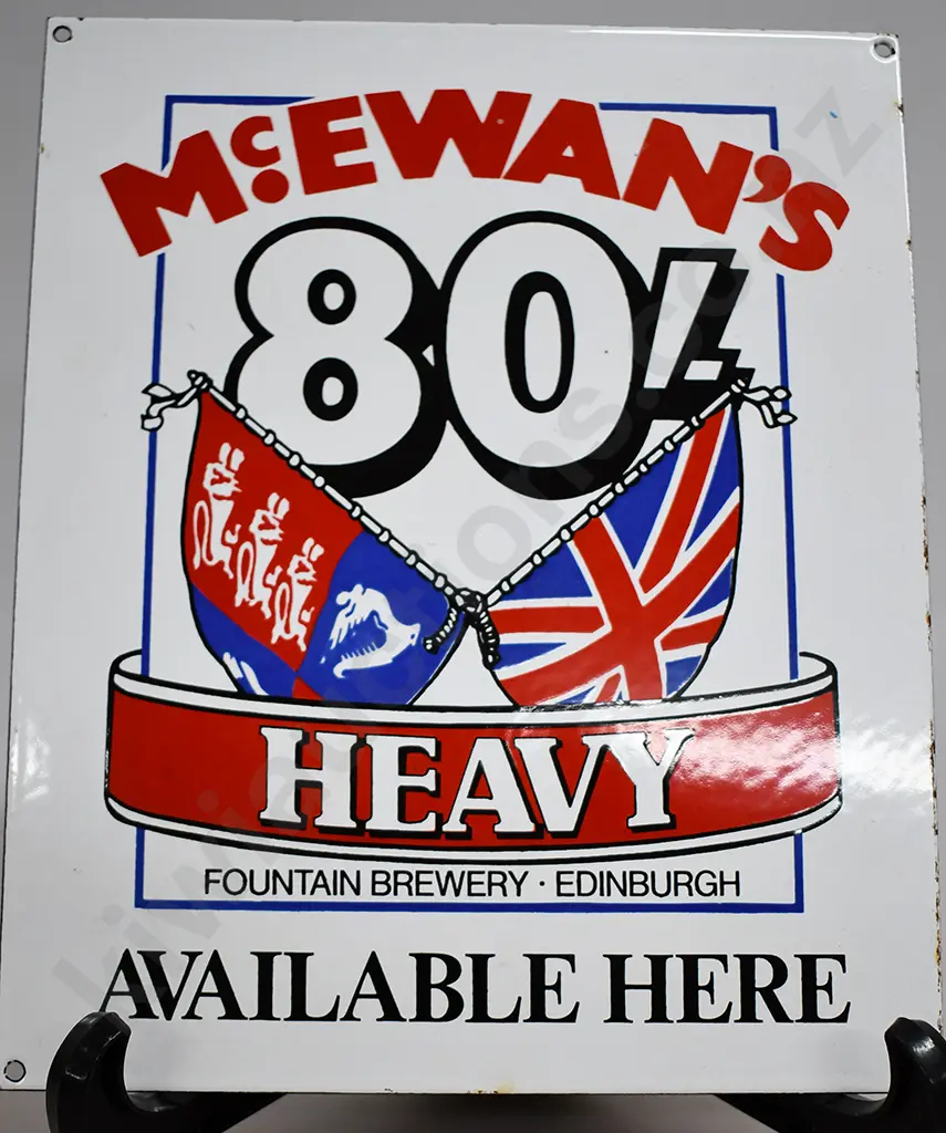 MCEWANS EDINBURGH ENAMEL SIGN Image 1++