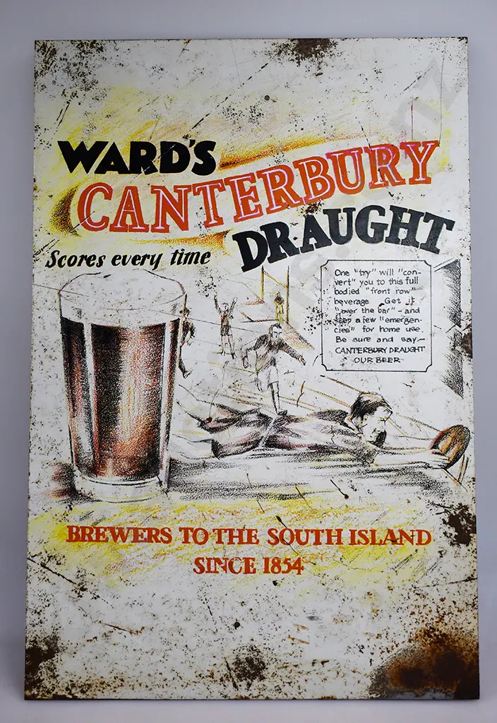 WARDS BREWERY CHRISTCHURCH METAL SIGN Image 1++