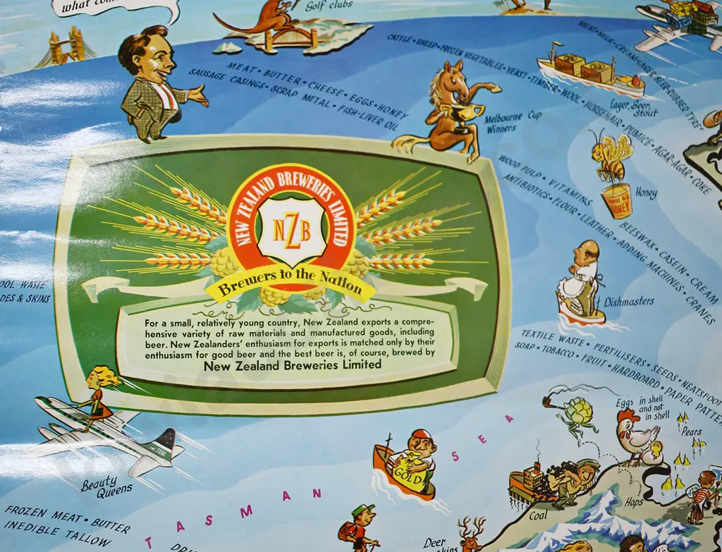 NZ BREWERIES POSTER CALENDAR & NELSON POSTER Image 1++
