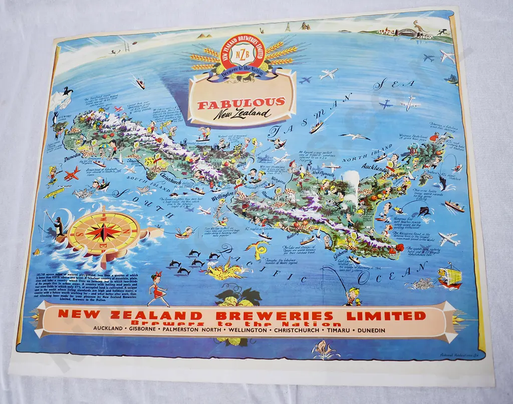 NZ BREWERIES POSTER CALENDAR & NELSON POSTER Image 1++