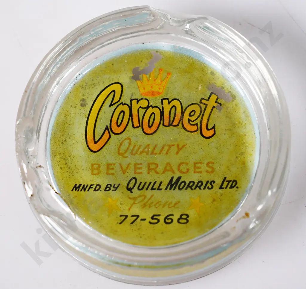 QUILL MORRIS CORONET CHRISTCHURCH ASHTRAY Image 1++