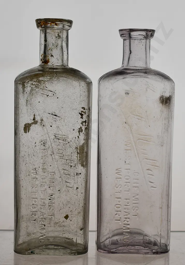 MULLAN WESTPORT CHEMIST BOTTLES Image 1++