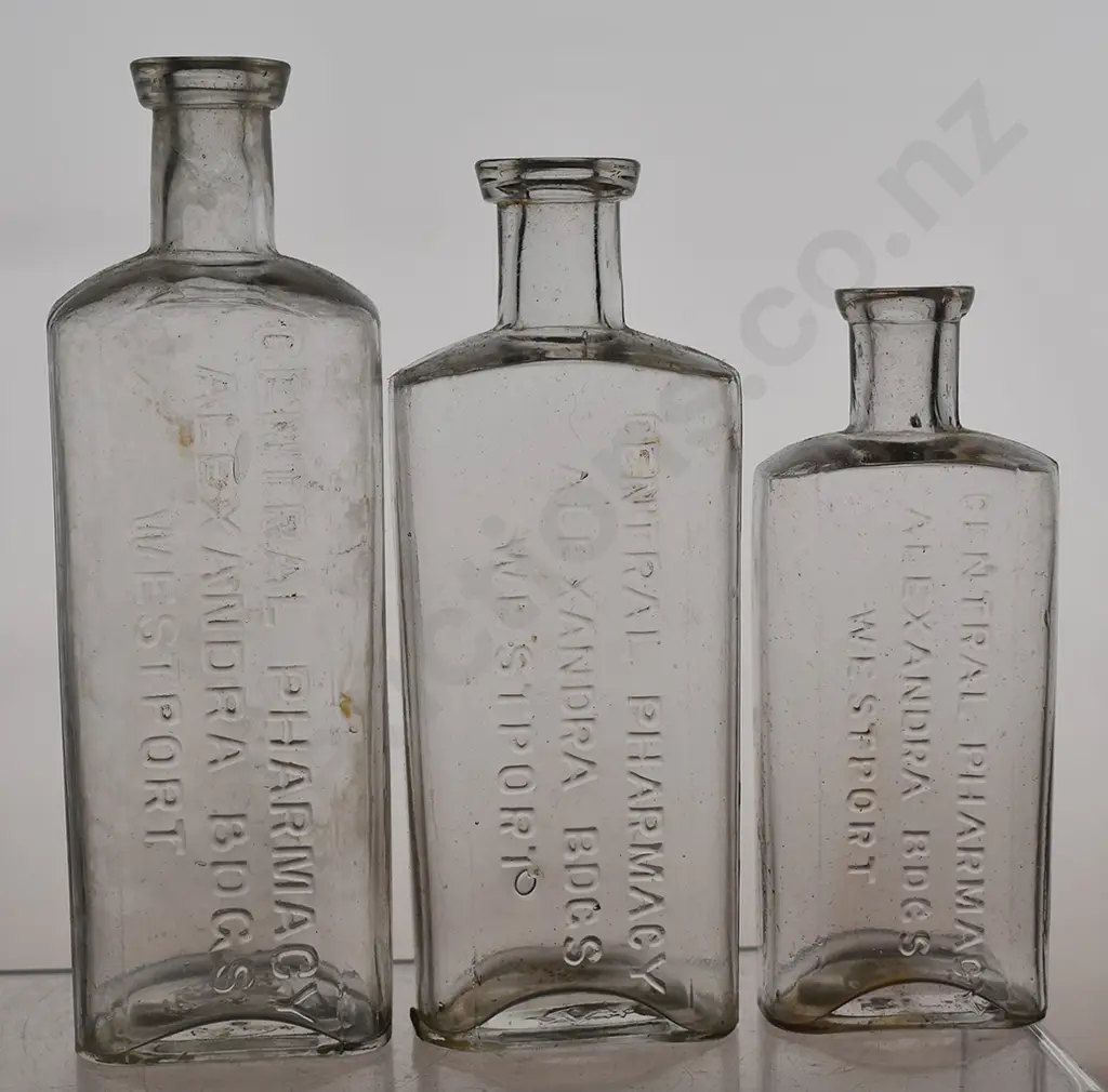 BROSNAHAN WESTPORT CHEMIST BOTTLES Image 1++