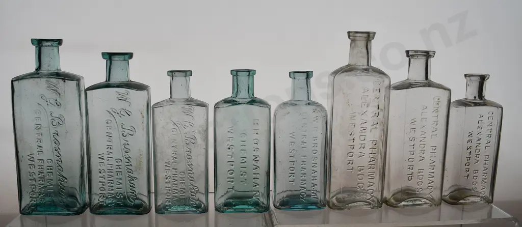 BROSNAHAN WESTPORT CHEMIST BOTTLES Image 1++