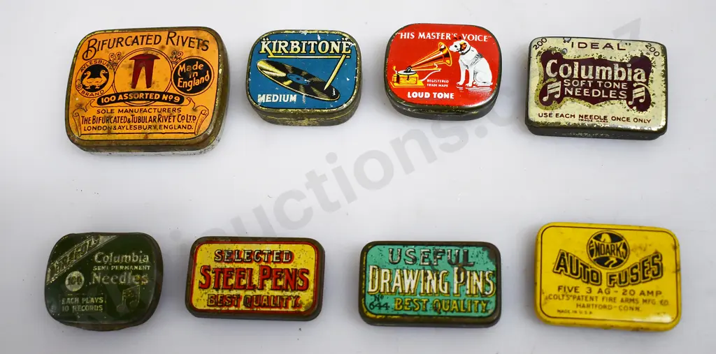 GRAMOPHONE NEEDLE & OTHER TINS Image 1++