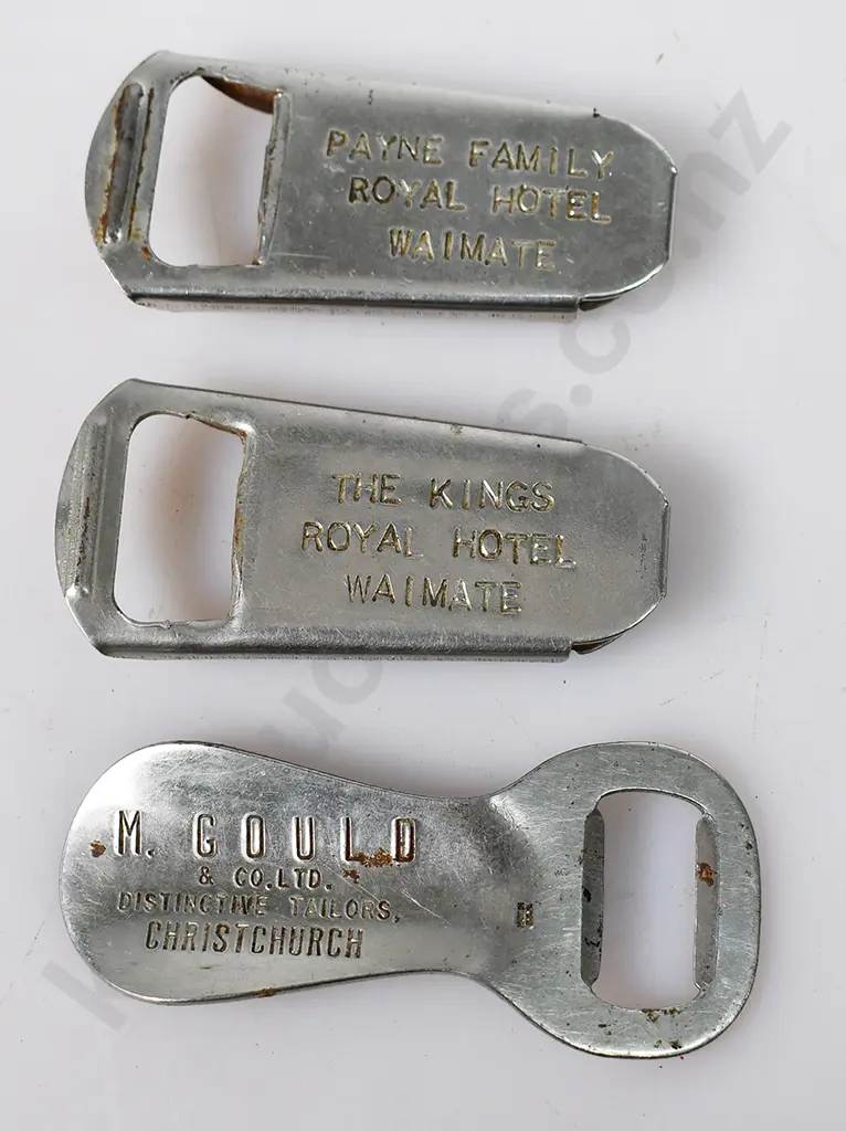 CUT THROAT RAZORS, ADVERTISING BOTTLE OPENERS Image 1++