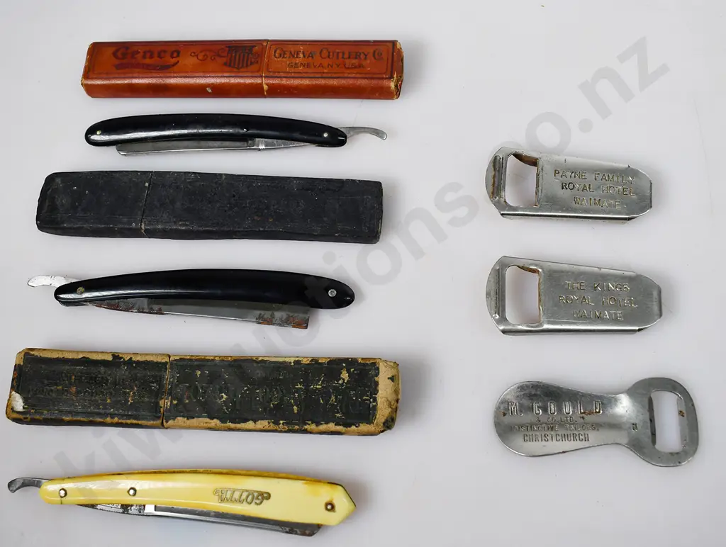 CUT THROAT RAZORS, ADVERTISING BOTTLE OPENERS Image 1++