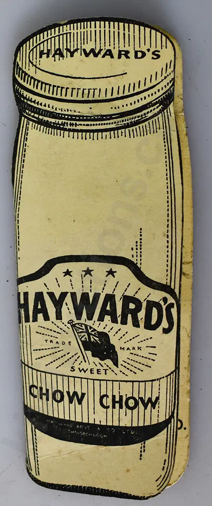 HAYWARDS CHOW CHOW ADVERTISING NEEDLE HOLDER Image 1++