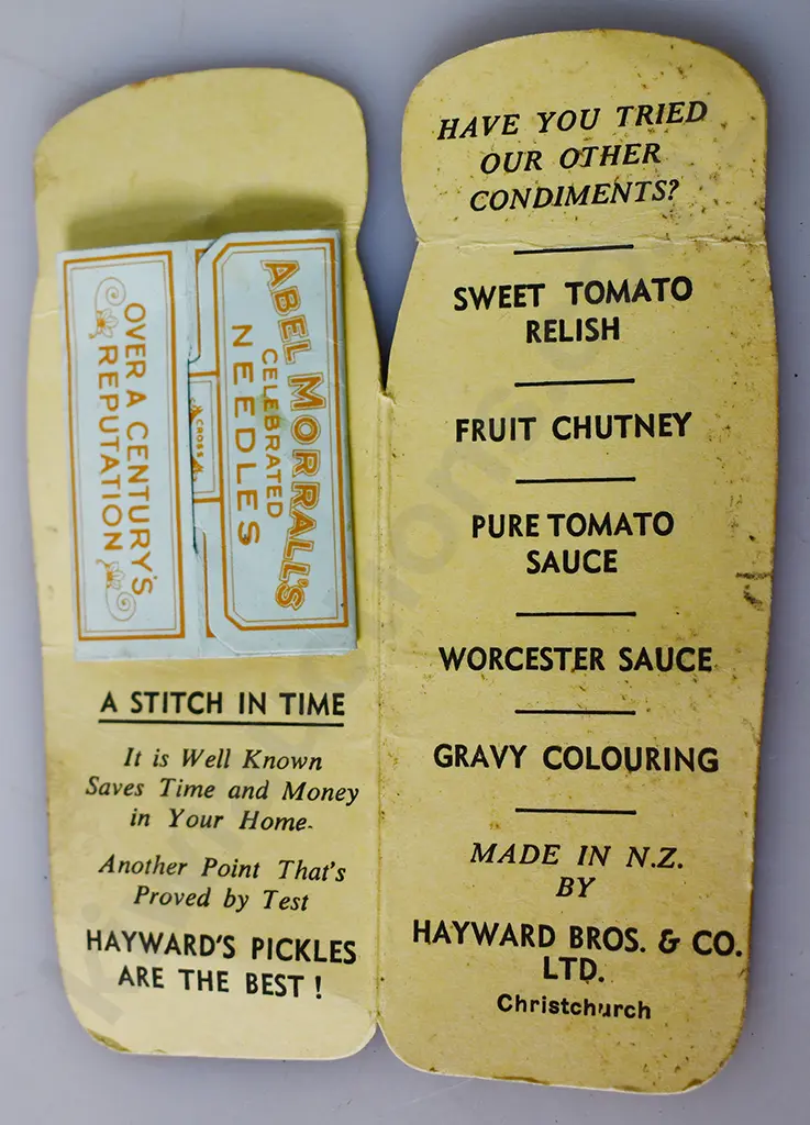 HAYWARDS CHOW CHOW ADVERTISING NEEDLE HOLDER Image 1++