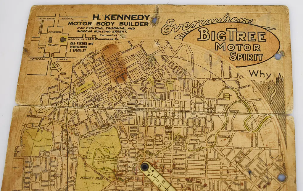 VINTAGE MAP OF CHRISTCHURCH, B.P 1957 NOTEBOOK Image 1++