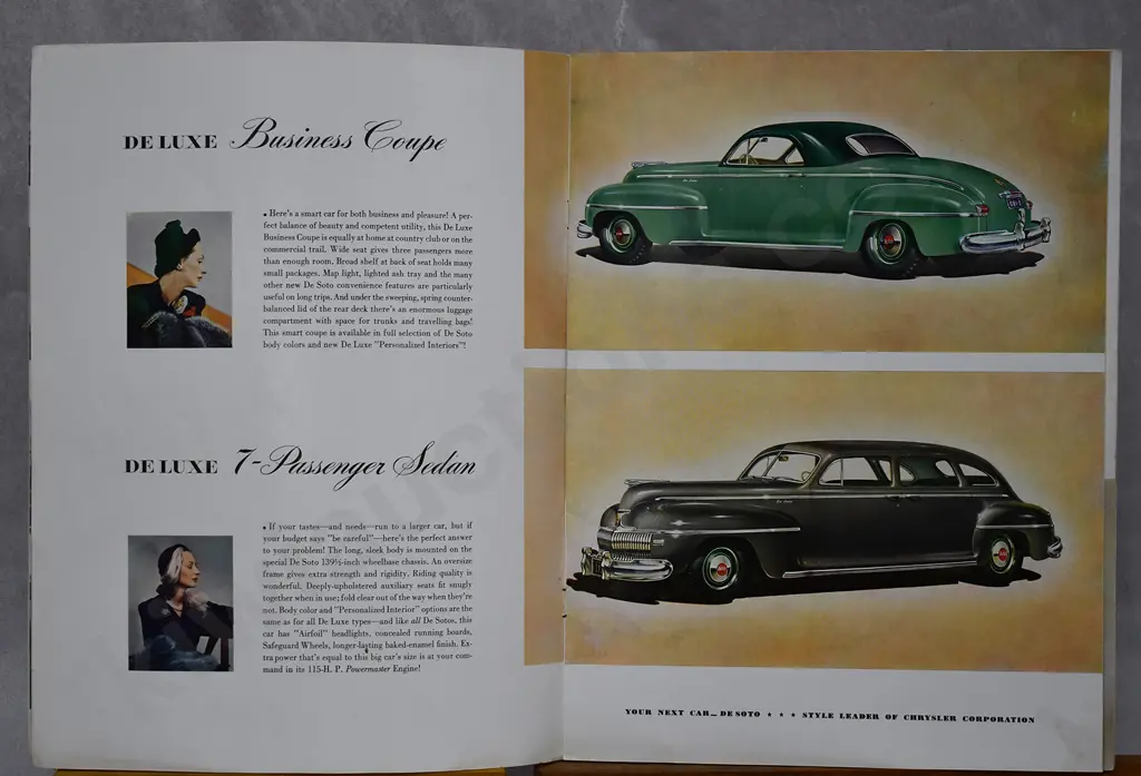 DE SOTO CAR DEALER SALES BROCHURES Image 1++