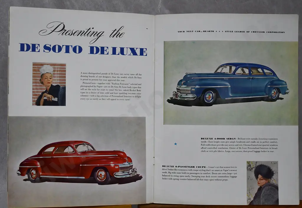 DE SOTO CAR DEALER SALES BROCHURES Image 1++