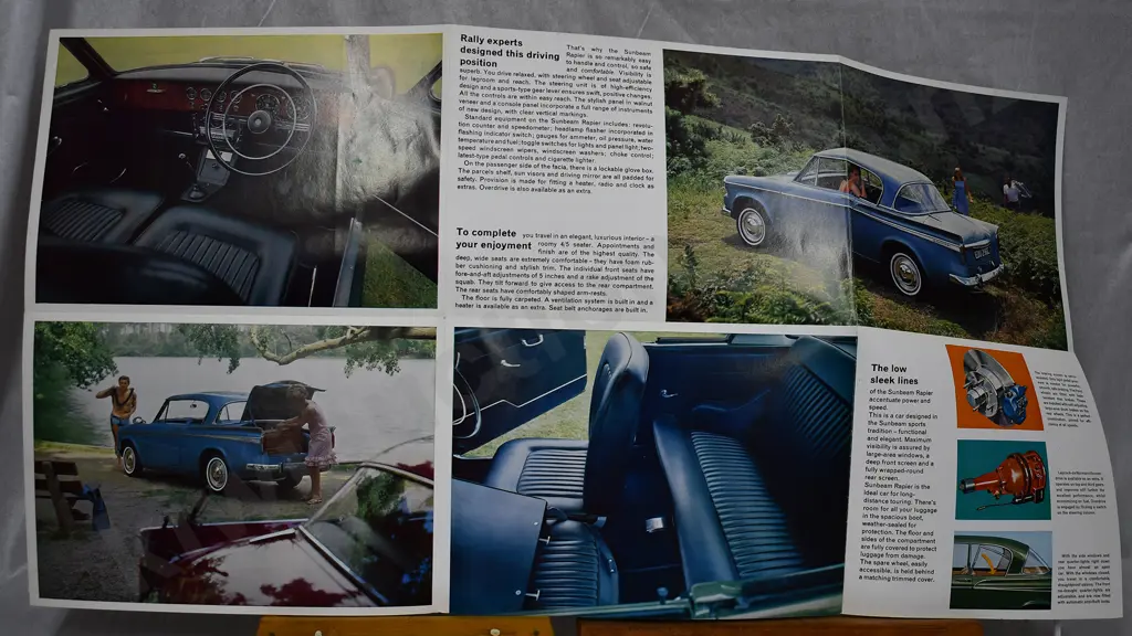 SUNBEAM RAPIER DEALER SALES BROCHURES Image 1++
