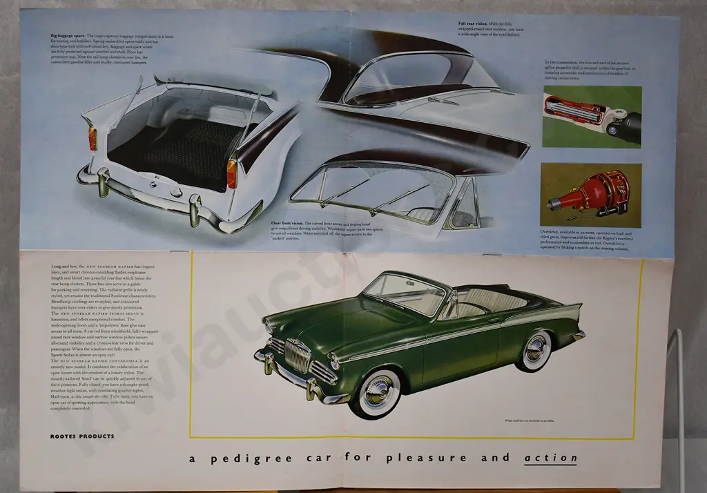 SUNBEAM RAPIER DEALER SALES BROCHURES Image 1++