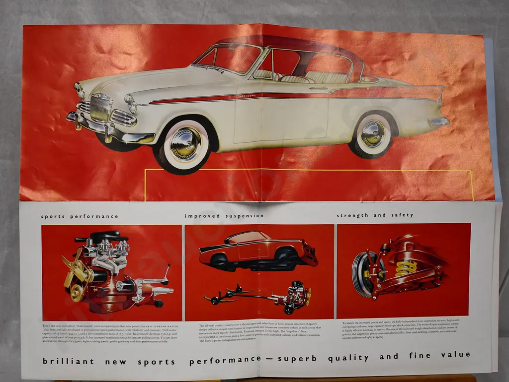 SUNBEAM RAPIER DEALER SALES BROCHURES Image 1++