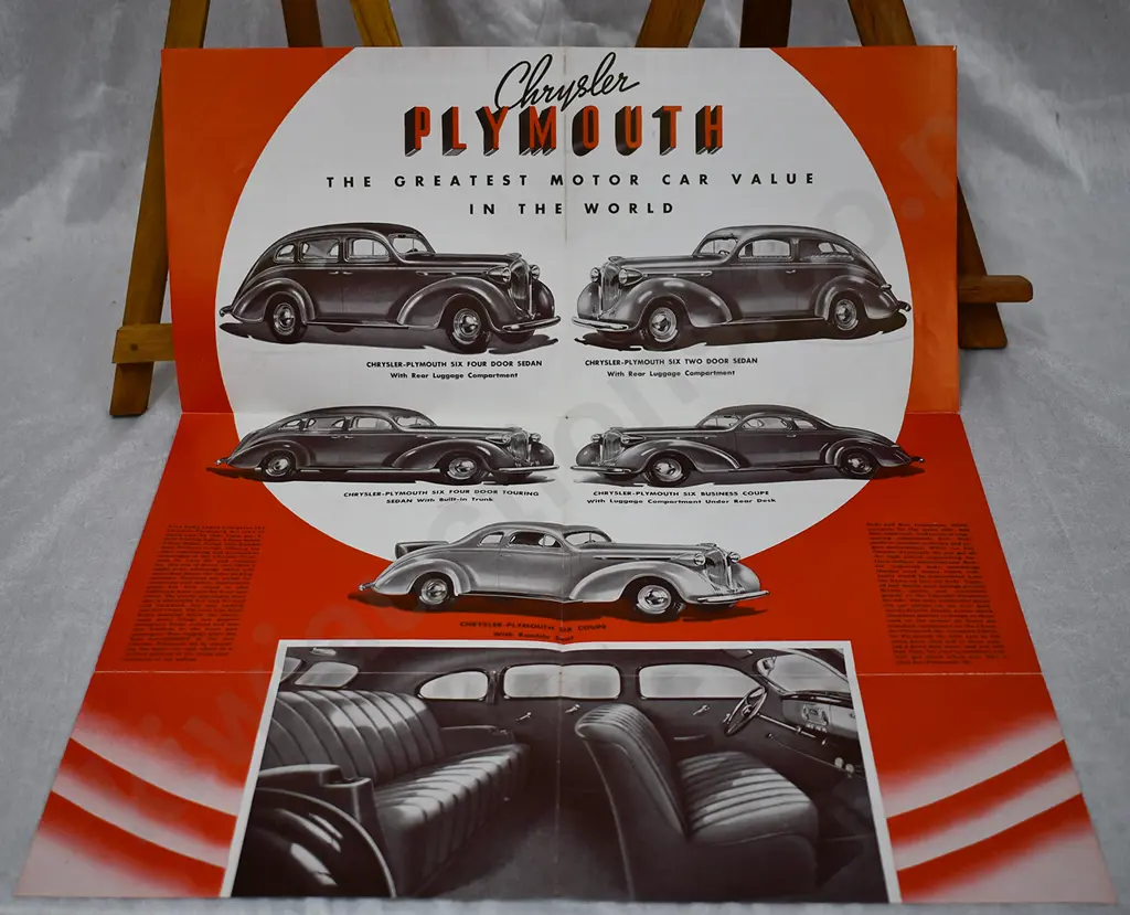 PLYMOUTH CAR DEALER BROUCHURES Image 1++
