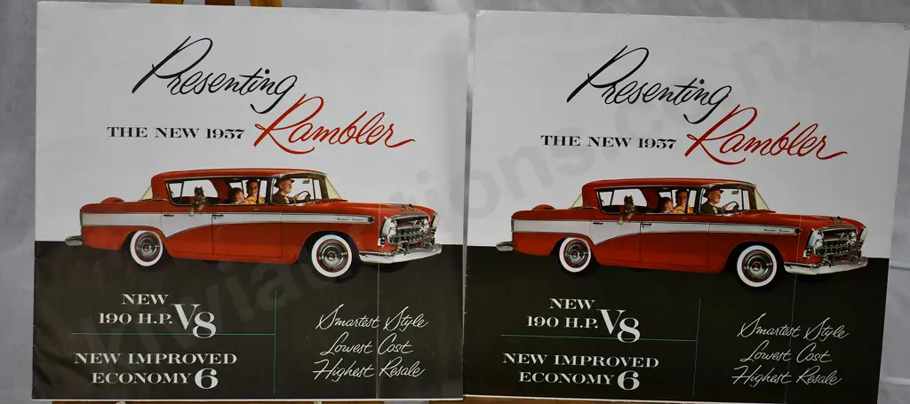 1957 RAMBLER CAR DEALER BROUCHURE Image 1++