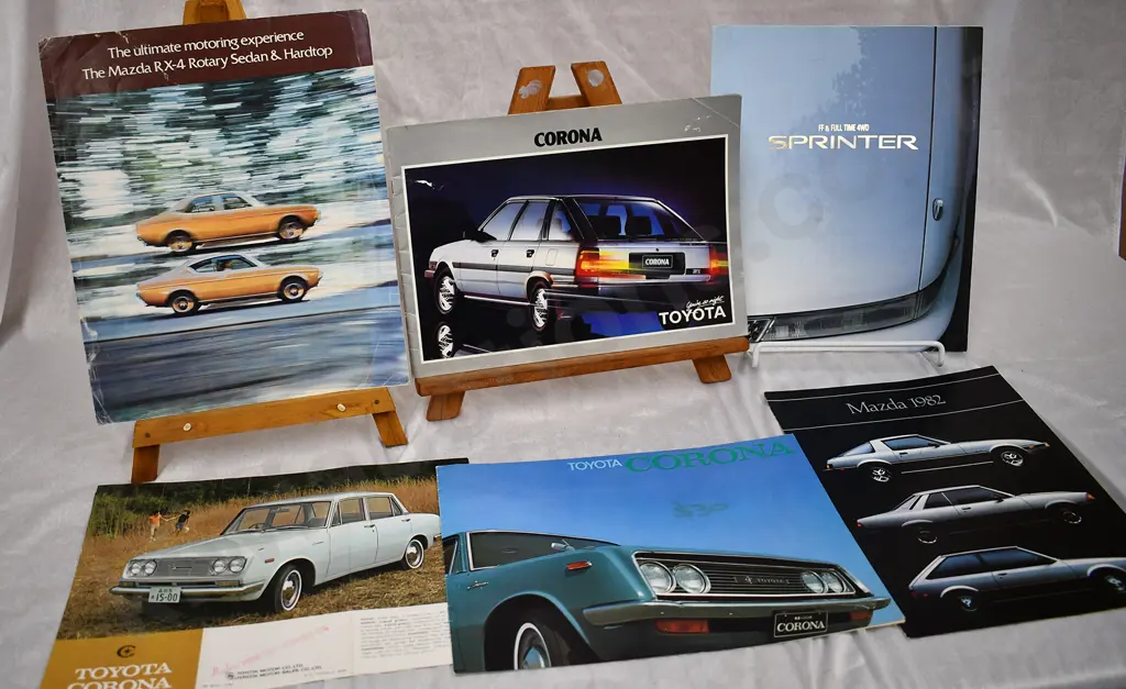 TOYOTA MAZDA CAR DEALER BROUCHURES 1960'S Image 1++
