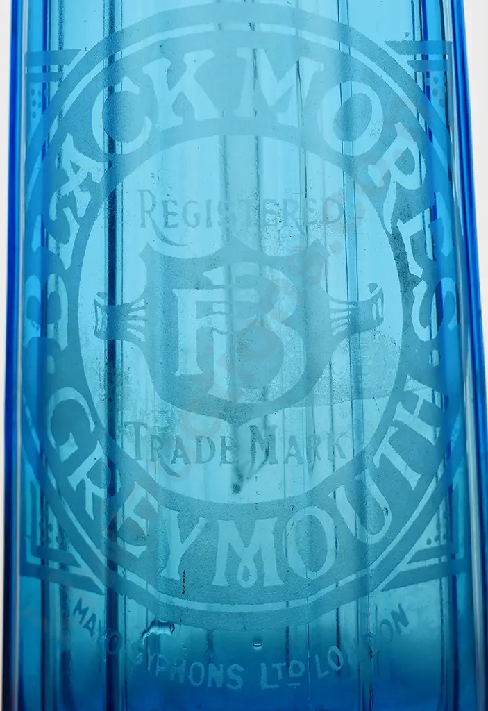 BLACKMORES GREYMOUTH BLUE SODA SYPHON Image 1++