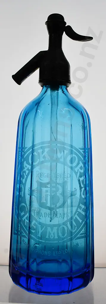 BLACKMORES GREYMOUTH BLUE SODA SYPHON Image 1++
