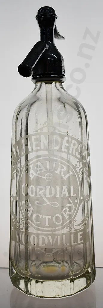 HENDERSON KAURI CORDIAL FACTORY WOODVILLE SYPHON Image 1++