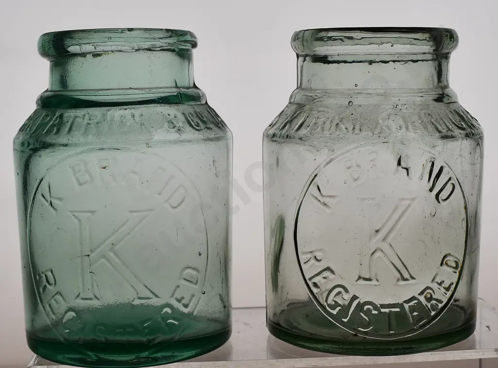 K BRAND NELSON, CREASES WELLINGTON JAM JARS Image 1++