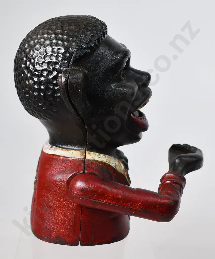 CAST IRON JOLLY NI**ER MONEY BANK Image 1++