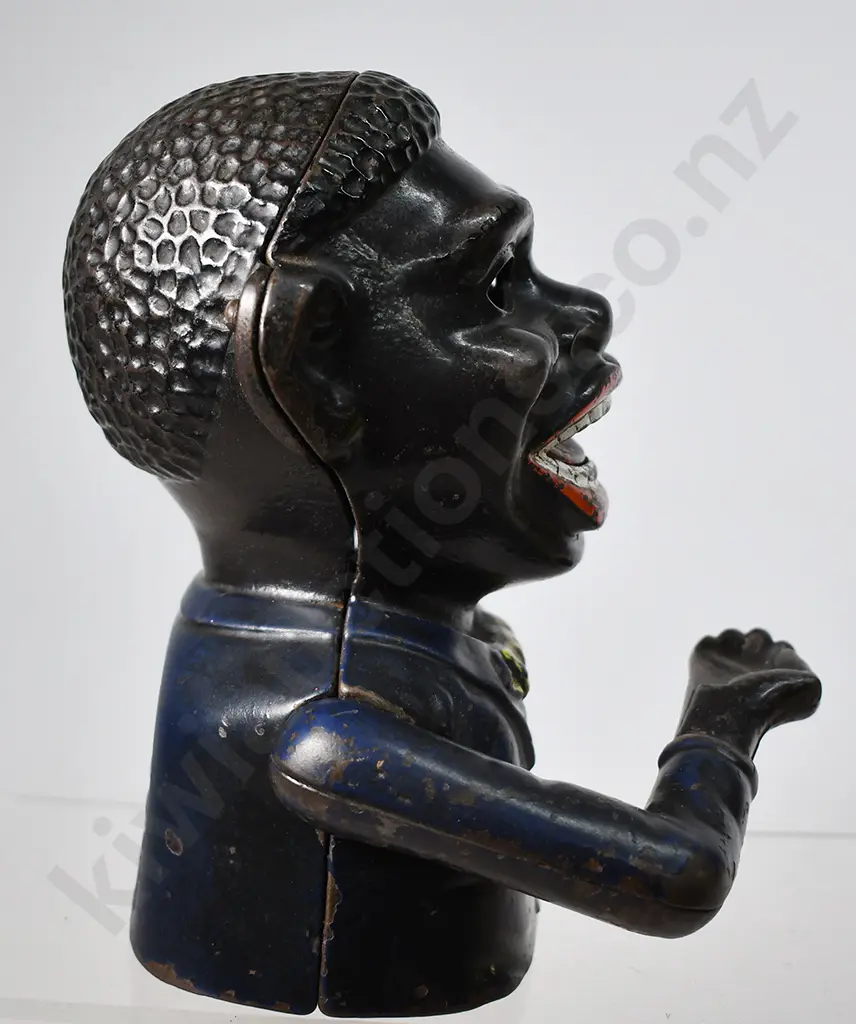 ORIGINAL CAST IRON JOLLY NI**ER BANK Image 1++