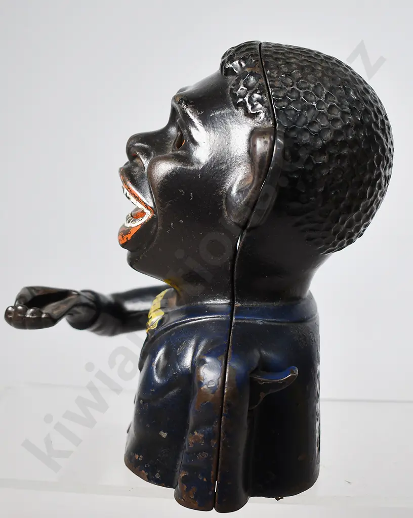 ORIGINAL CAST IRON JOLLY NI**ER BANK Image 1++