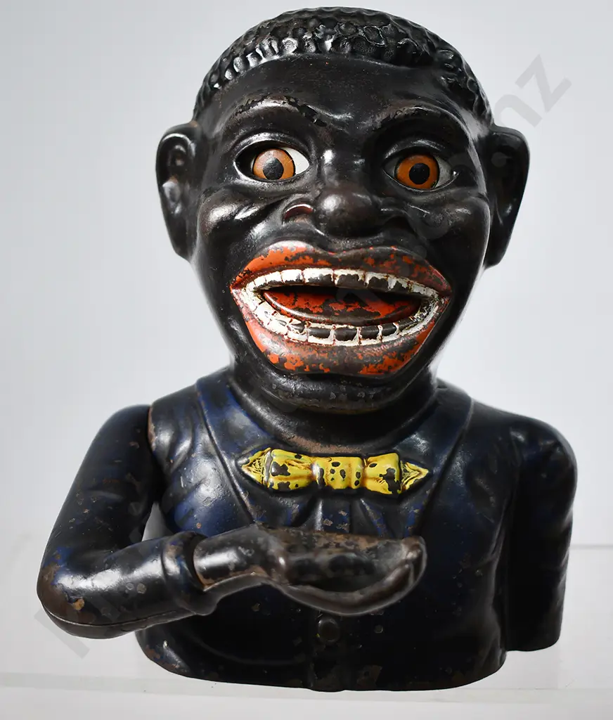 ORIGINAL CAST IRON JOLLY NI**ER BANK Image 1++
