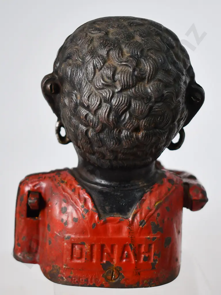 GREEDY CAST IRON DINAH MONEY BANK Image 1++