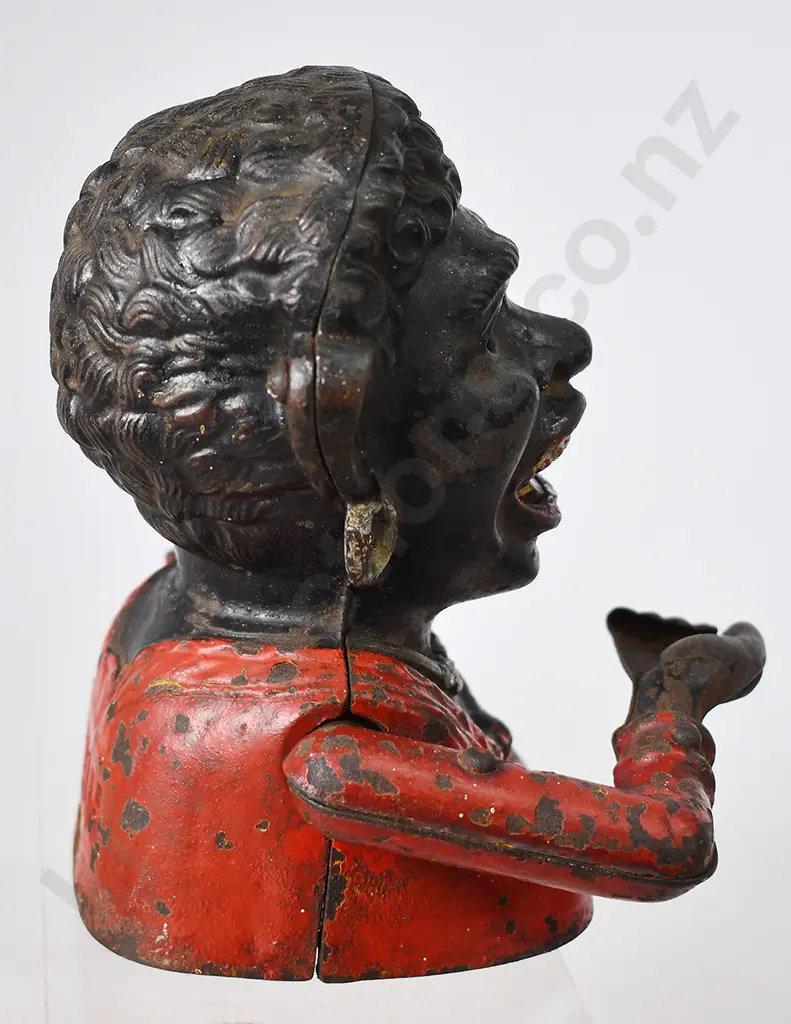 GREEDY CAST IRON DINAH MONEY BANK Image 1++