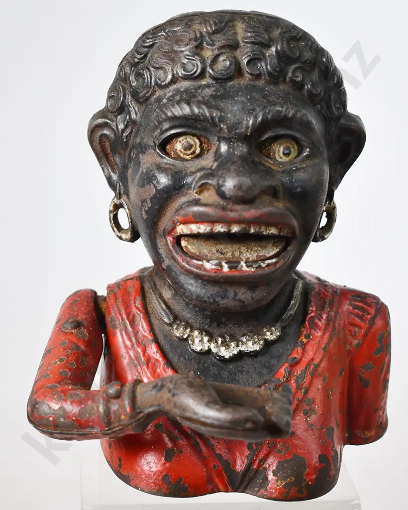 GREEDY CAST IRON DINAH MONEY BANK Image 1++