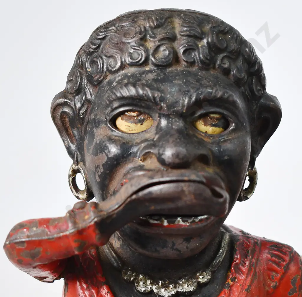 GREEDY CAST IRON DINAH MONEY BANK Image 1++