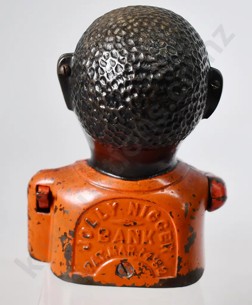 ORIGINAL CAST IRON JOLLY NI**ER BANK Image 1++