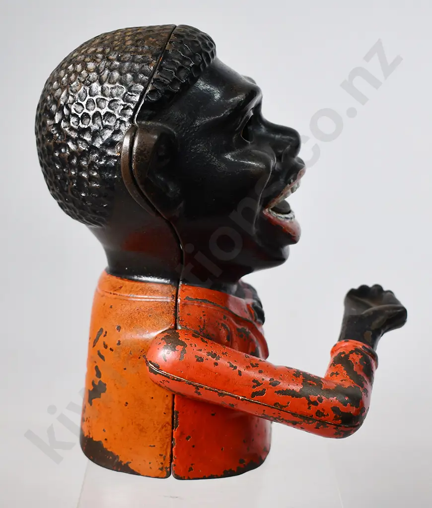 ORIGINAL CAST IRON JOLLY NI**ER BANK Image 1++