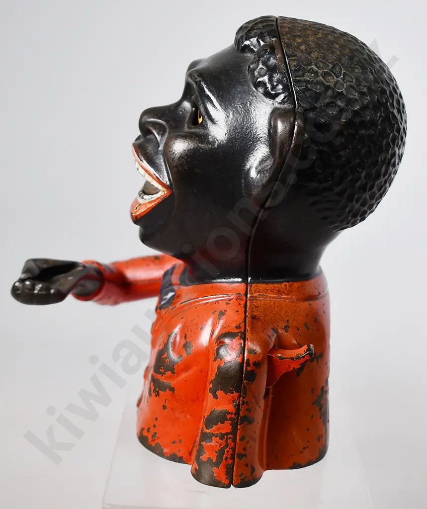 ORIGINAL CAST IRON JOLLY NI**ER BANK Image 1++