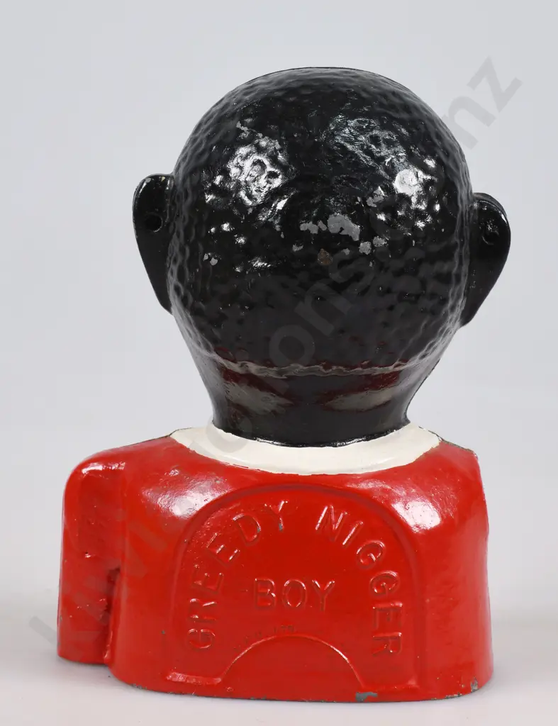 GREEDY N****R BOY MONEY BANK DOOR STOP Image 1++