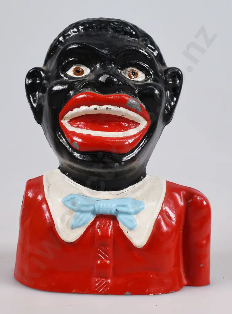 GREEDY N****R BOY MONEY BANK DOOR STOP Image 1++