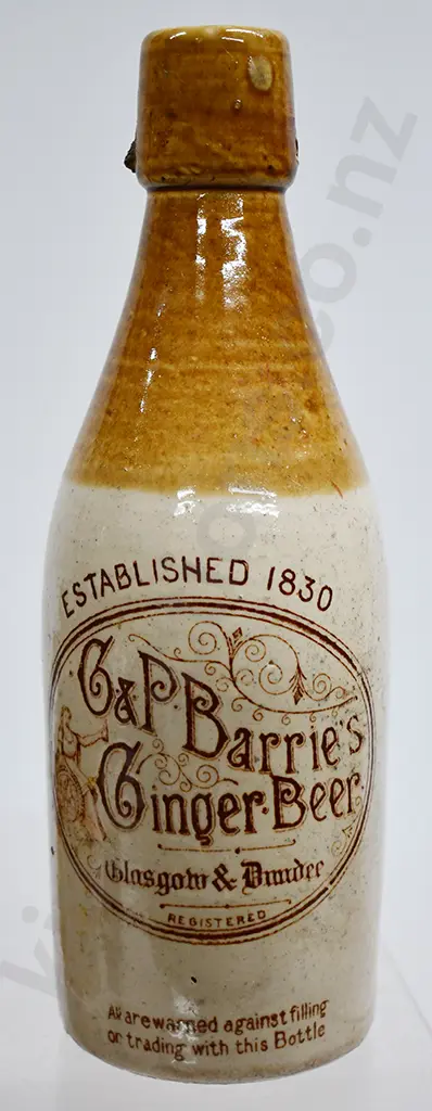 BARRIE'S GLASGOW & DUNDEE GINGER BEER Image 1++
