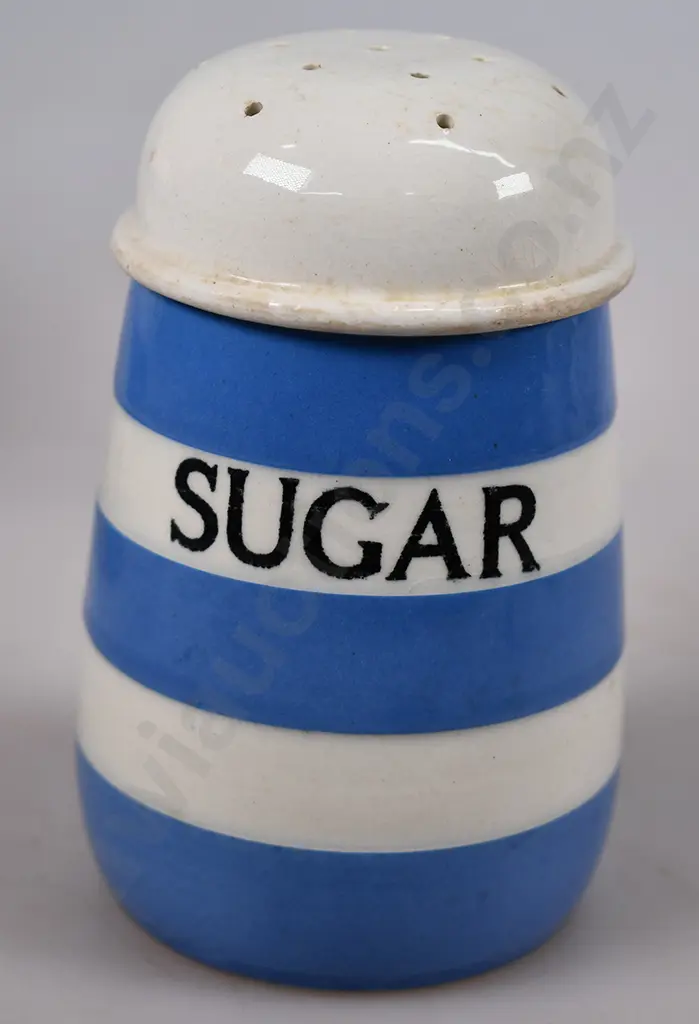 CORNISH WARE FLOUR AND SUGAR SHAKERS Image 1++