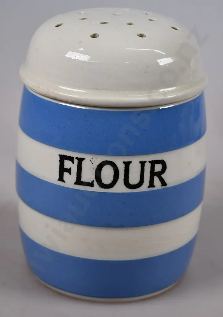 CORNISH WARE FLOUR AND SUGAR SHAKERS Image 1++