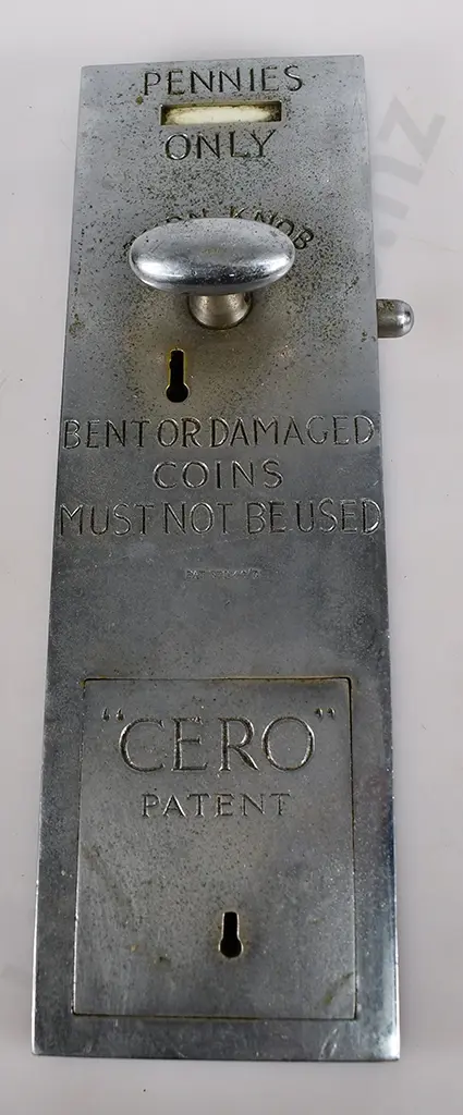 CERO PATENT SPEND A PENNY PUBLIC DOOR LOCK Image 1++