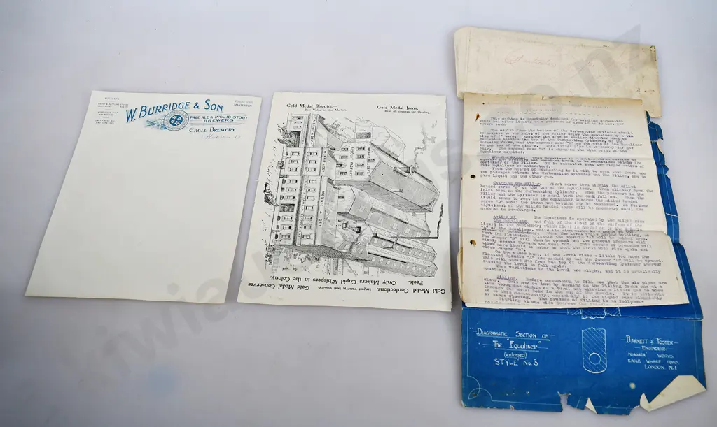 BURRIDGE MASTERTON, MENNIE & DEY, SIMMONDS & OSOBRNE EPHEMERA Image 1++