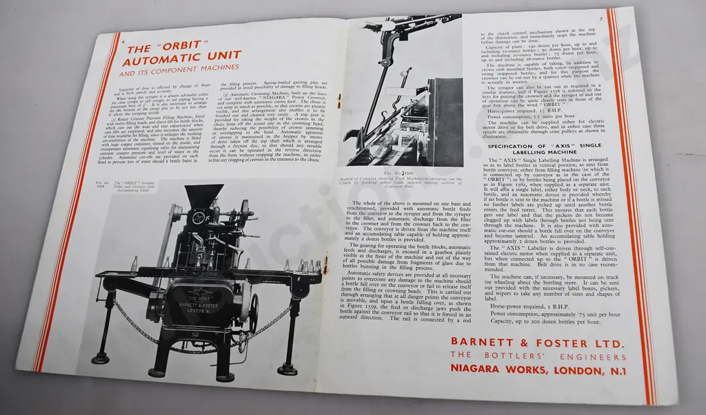 VINTAGE BOTTLING MACHINERY CATALOGUES Image 1++