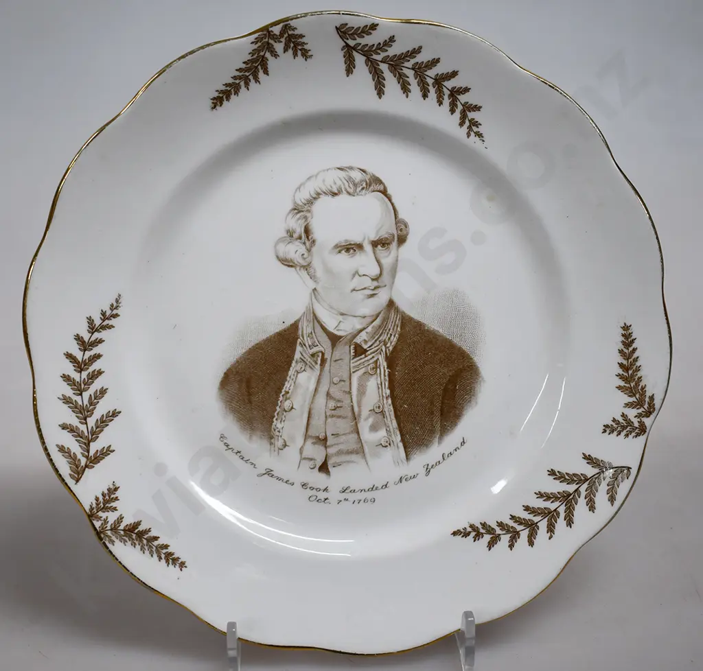 CENTENNIAL EXHIBITION TRIO, CAPTAIN COOK PLATE Image 1++
